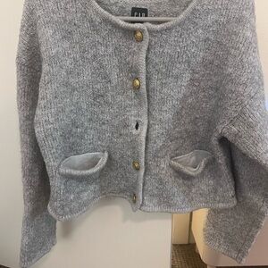 GAP Heather Gray Women's Cardigan